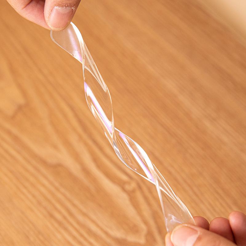 10pcs Household Transparent Anti-collision Sealant Strip, Transparent Silent Strip, Seamless Soft Rubber Anti Fall Door Sticker