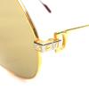 Excellent Cartier sunglasses Santos de Cartier Gold bordeaux mens Used