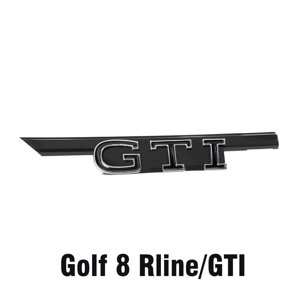 2026 Hot For VW VOLKSWAGEN 1pcs ABS GTI GTD Badge Decoration Car Front Hood Grille Replacement Type For Volkswagen VW Golf 8 Rli