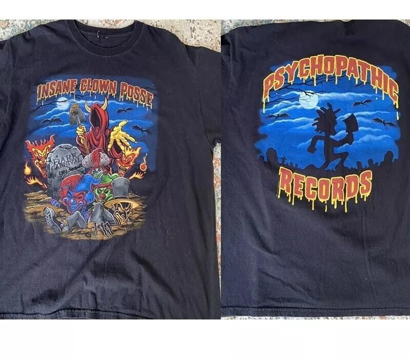 

ICP band shirt Insane Clown Pose band 2 side basic black Reprint T shirt Unisex T-Shirt XXXL