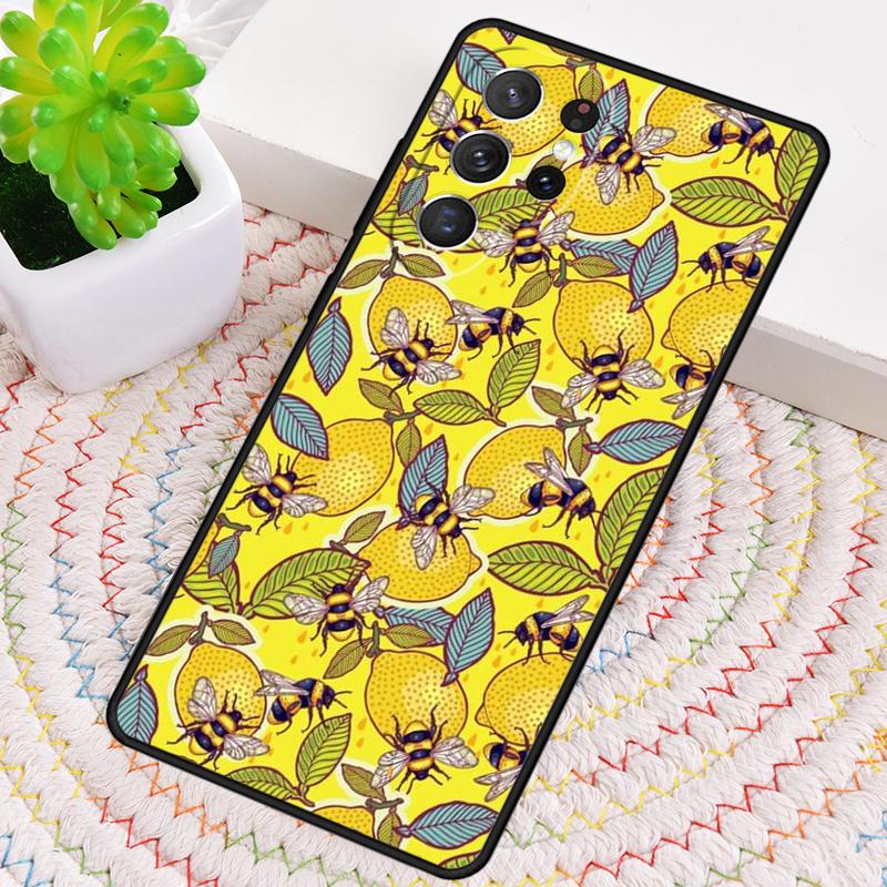 Midsummer bee garden honey guards Silicone Phone Case For Samsung Galaxy note 10 pro S26 S25 S24 S23 S22 S21 Plus Ultra Cover