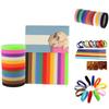 Id 12pcs Adjustable Collars Velcro Whelping Bands Puppy Kitten Newborn Tags Pet