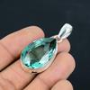 Natural Faceted Blue Topaz Gemstone Pendant, 925 Sterling Silver, Pendant Jewelry, Handmade Silver Pendant Jewelry for Gift, Easter Gift