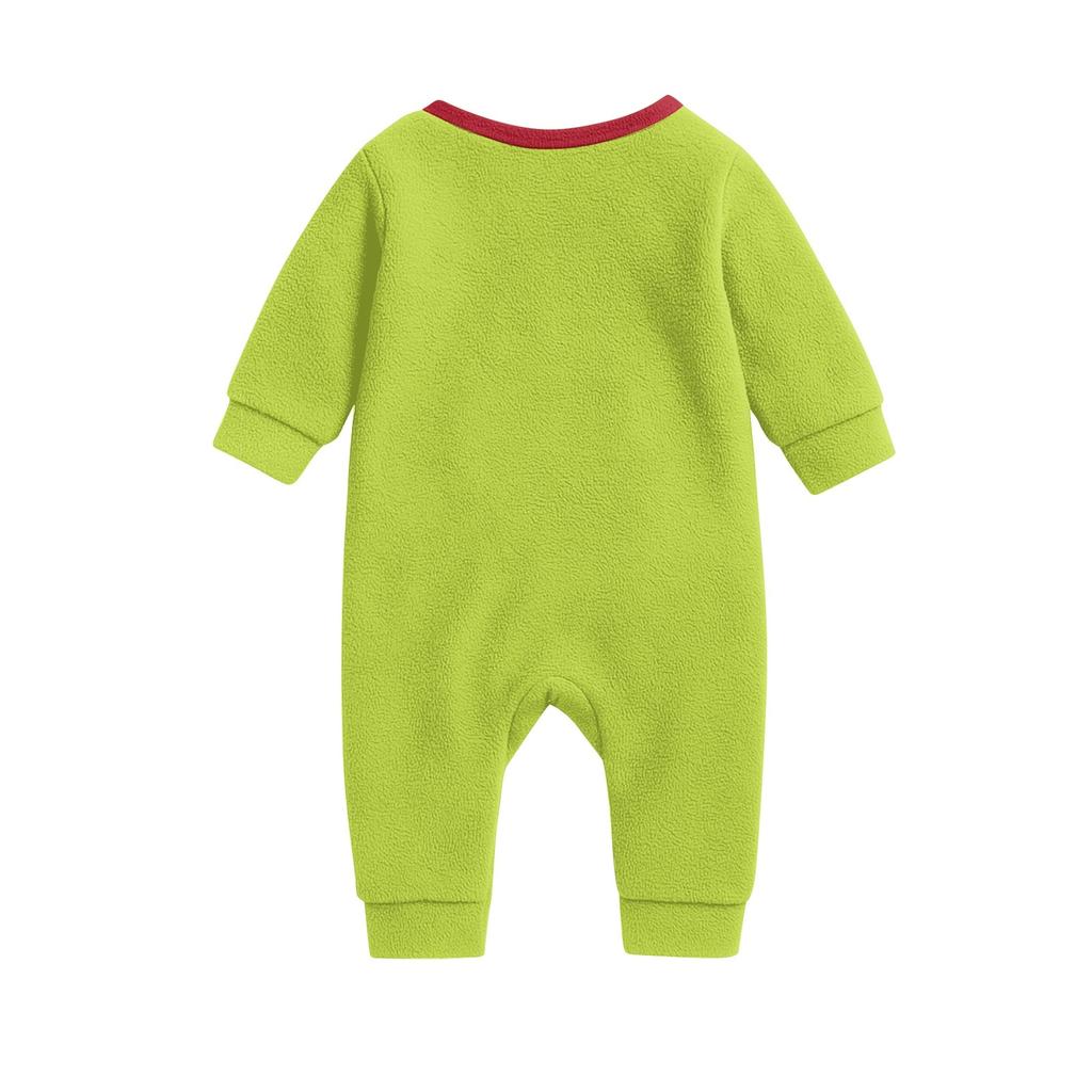 Christmas Printed Parent-child Plush Home Wear Set