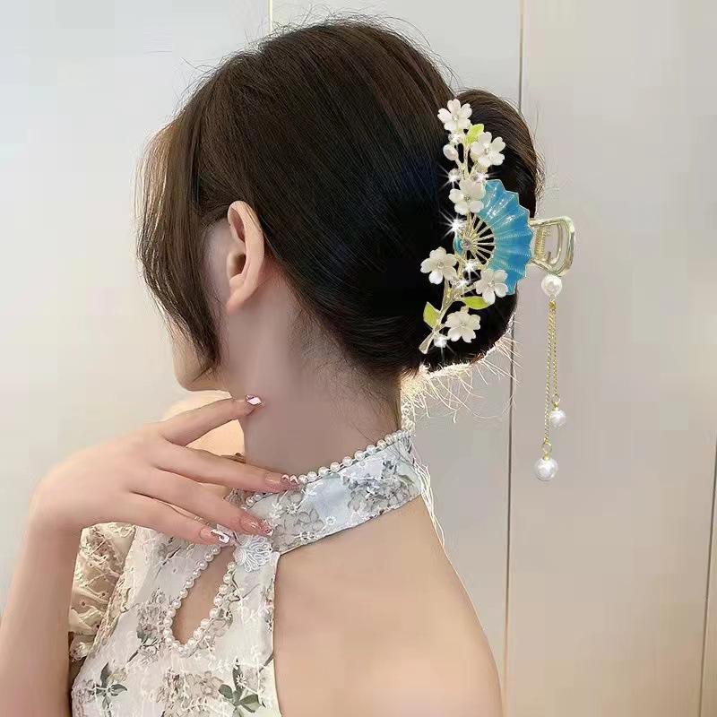 

Нескользящие большие заколки для волос с сильной фиксацией для густых или тонких волос One Size синий