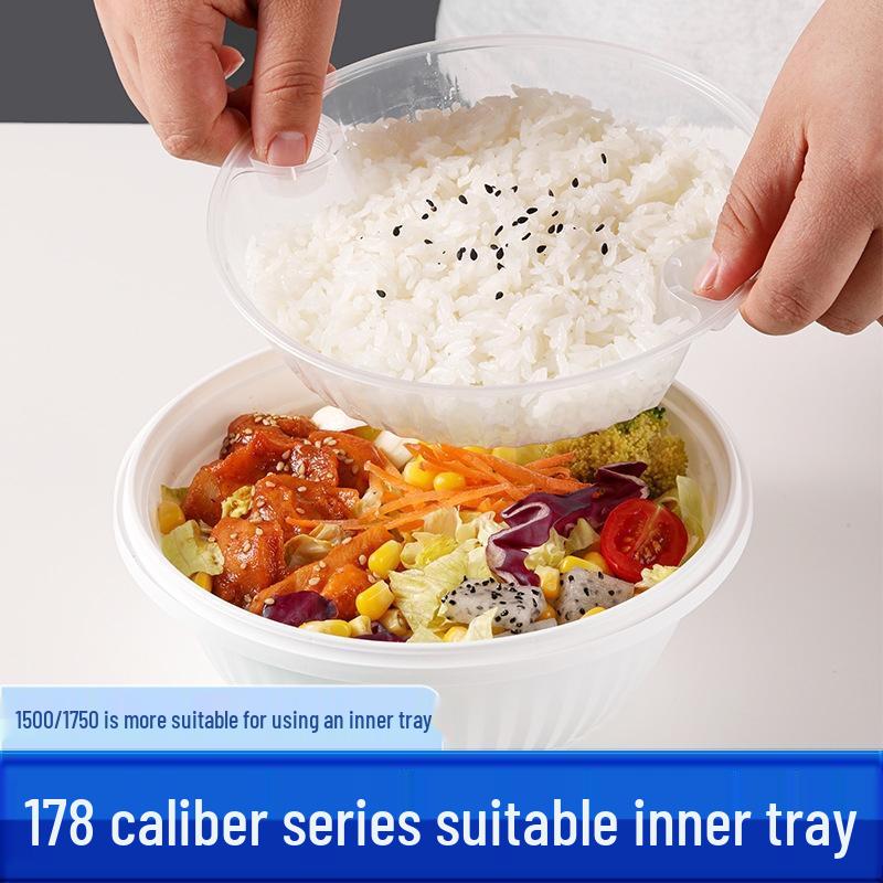 JingJingRS Panda Series Disposable Round Food Containers with Lids