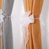 Pearl Bow Design Pearl Bow Curtains Straps Easy To Use Curtains Binding Rope  Home Decor