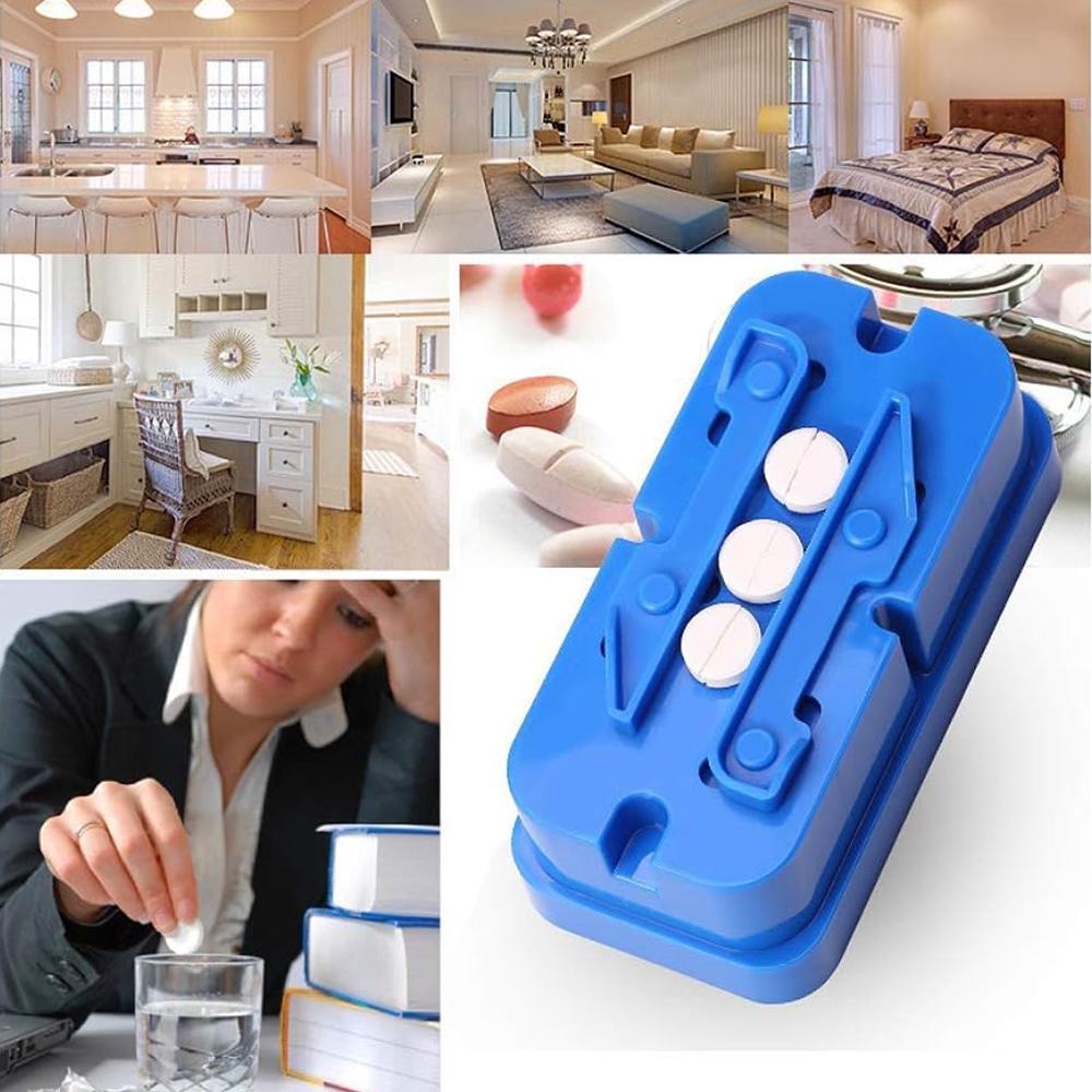 Pill Cutter, Multiple Pill Splitter for Splitting and Quartering Round Pills