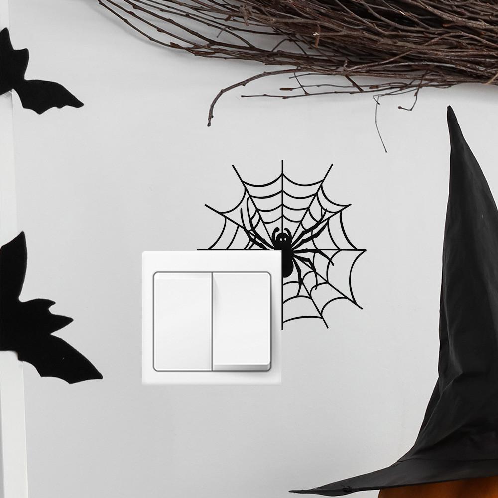 Spider Halloween Pvc Wall Decal Art Sticker For Home Office And Decoration Room