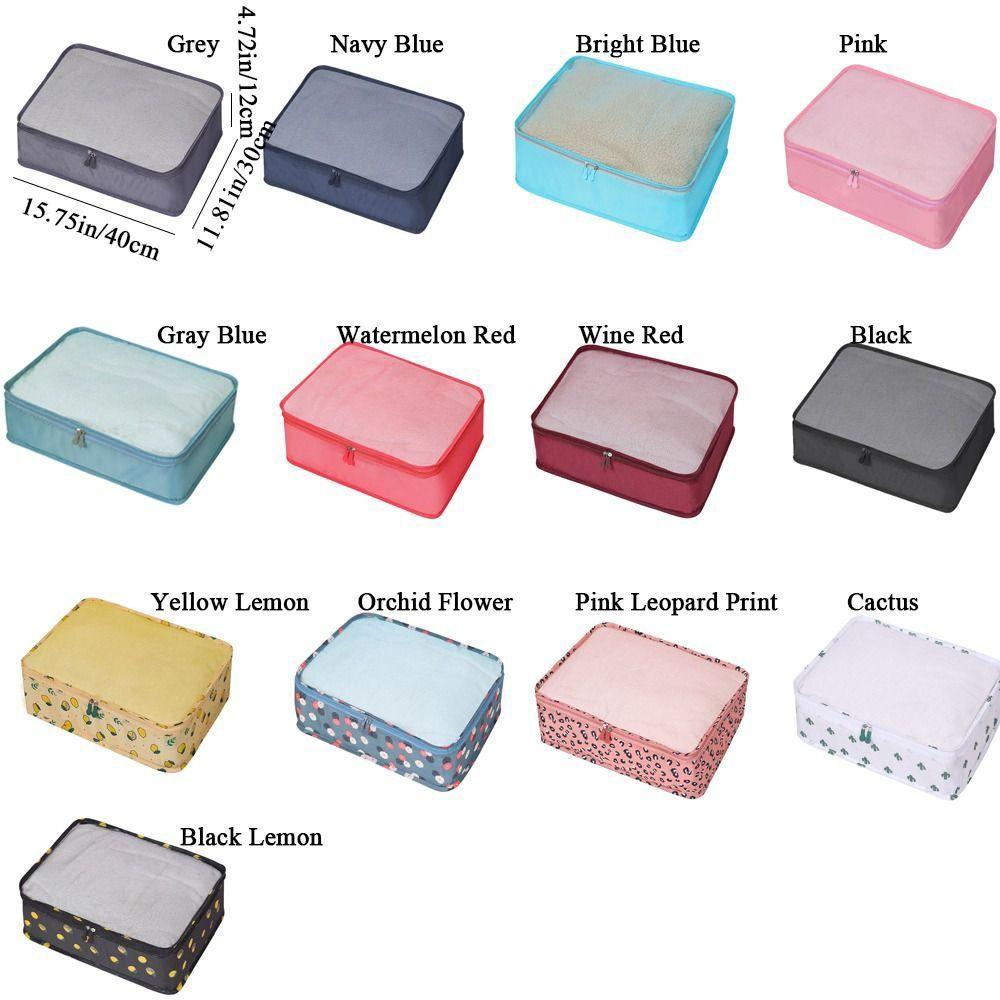 Oxford Cloth Travel Clothing Storage Bag Large Capacity Waterproof Travel Suitcase Organizer Cube System Dustproof