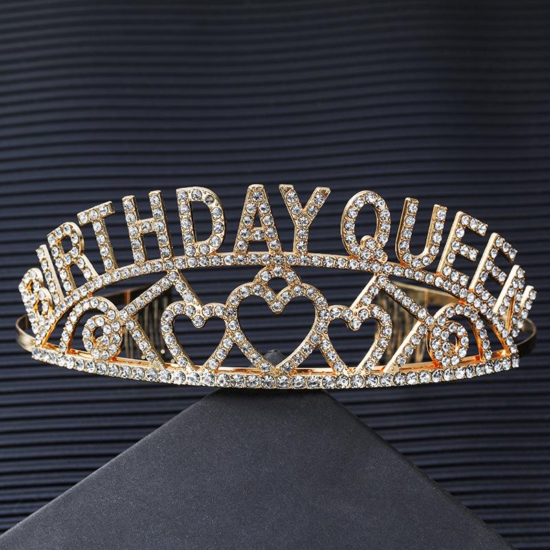 Brautkrone Tiara Legierung Strass Stirnband Hochzeitskrone Geburtstag Haarschmuck Party Stirnband Schmuck