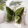Butterfly Pillow Velvet Butterfly Throw Pillow with Lace Trim Sofa Couch Car Pillow Home Decor Gift for Housewarming