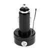 Mobile Phone Adapter Car Charger 2 In 1 Digital Car Voltmeter Thermometer Cigarette Lighter Style for Truck Boat