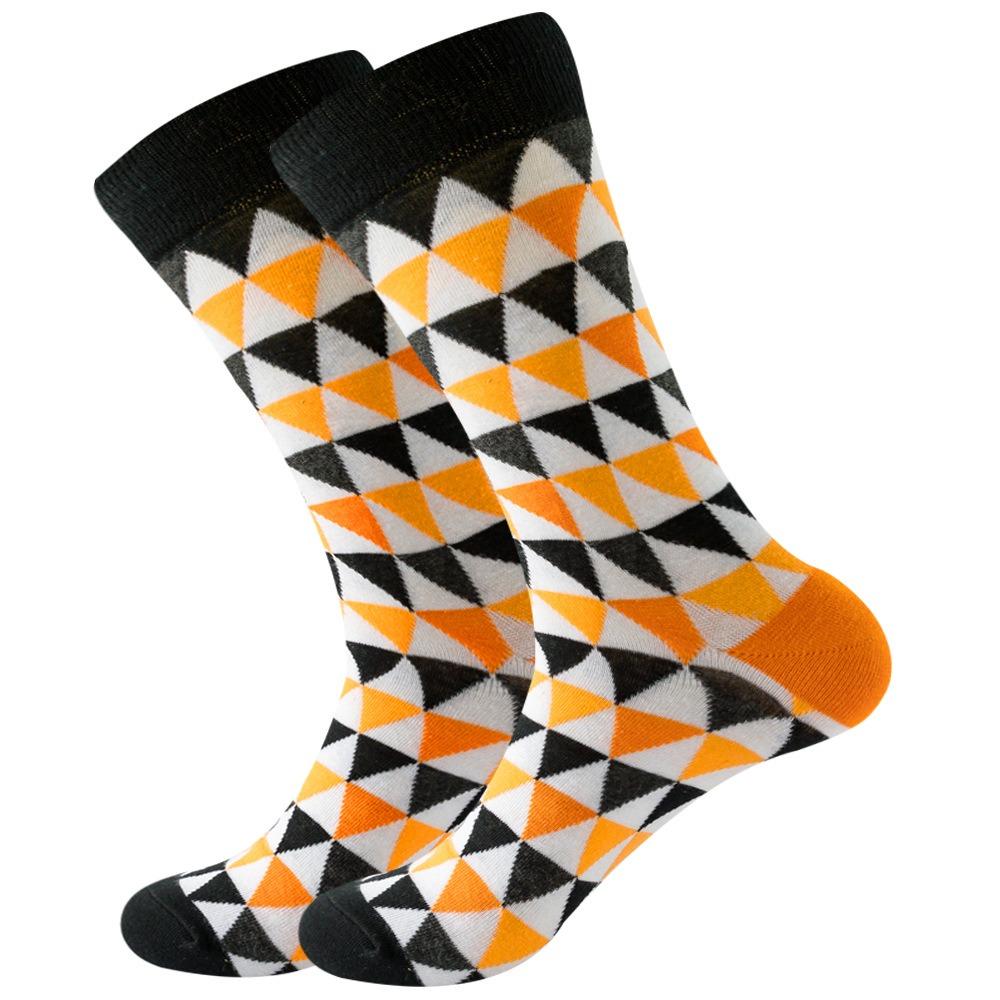 Striped multicolor street skateboarding funny socks for men and women