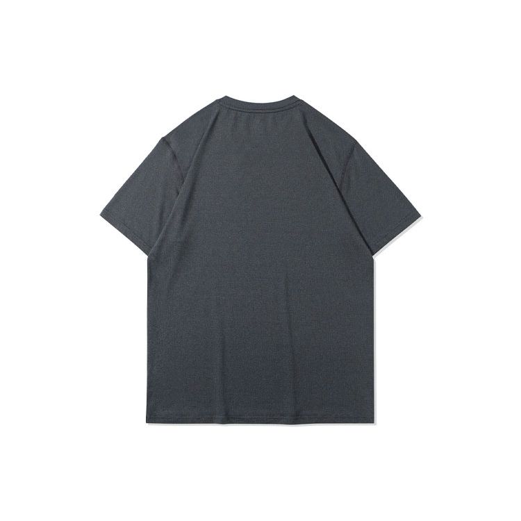 Li Ning Wade Series Reflective Logo Round Neck Pullover Short Sleeve T-Shirt Men T-Shirts Black ATSR209-4