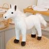 Kids Horse Doll Fleece Fabric Foal Shape Doll PP Cotton Filling Easy To Maintain Children Playroom Horse Companion