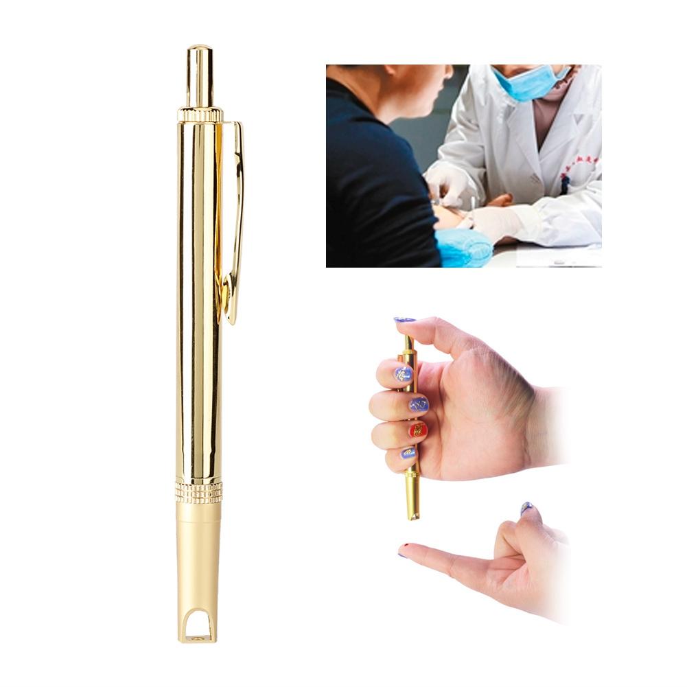 Pure Copper Blood Lancing Pen Cupping Acupuncture Therapy Device Blood Test