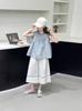 Korean-Style Lace Sleeveless Top & Pants Set - Summer 2026 Girls' Fashion Two-Piece Outfit