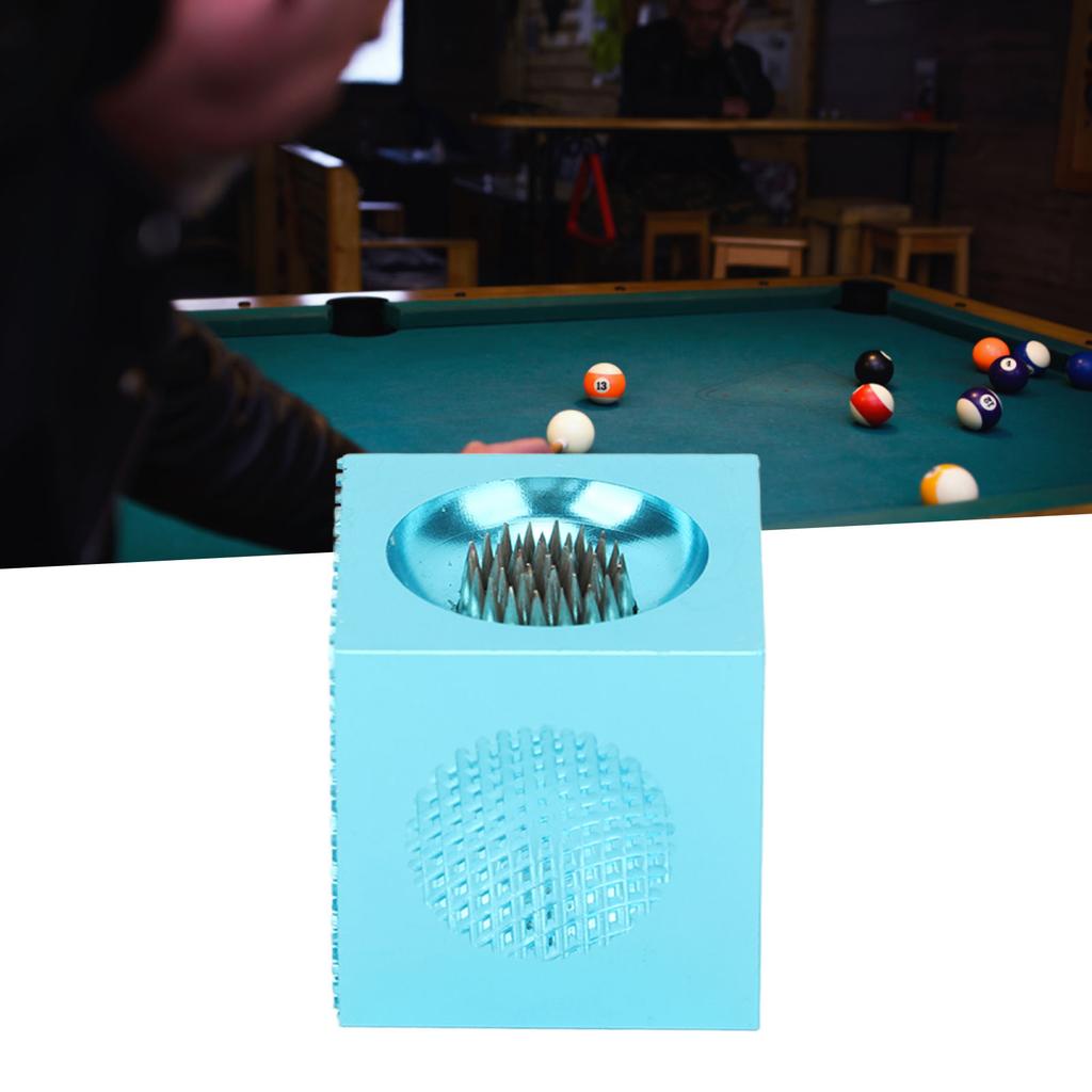 Pool Cue Tip Repair Tool Multifunctional   Shape Aluminum Alloy Portable Billiard Cue Tip Trimmer Grinder