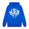 Kids Hoodie - NPZ - Basketball - Royal Blue - Kangaroo Pocket - Long Sleeves