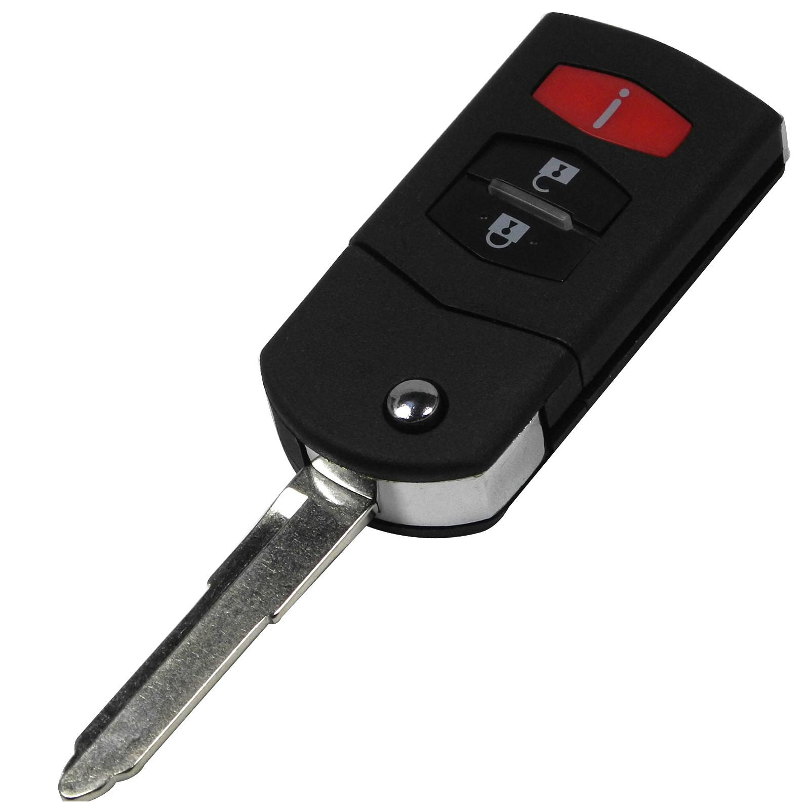 

jingyuqin 3 кнопки откидной складной чехол для дистанционного ключа автомобиля чехол для Mazda 3 5 6 CX5 CX7 CX9 RX8 морская ракушка