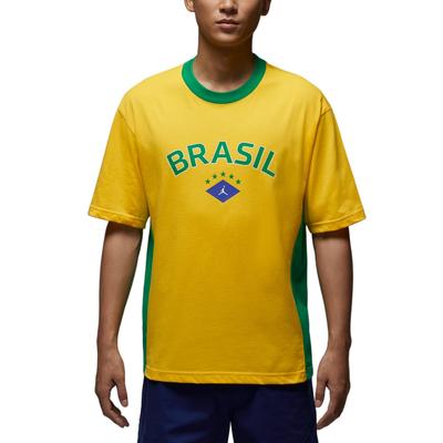 Air 85 Crew Neck Color Block Printed Short Sleeve T-Shirt Men Tops II5388741