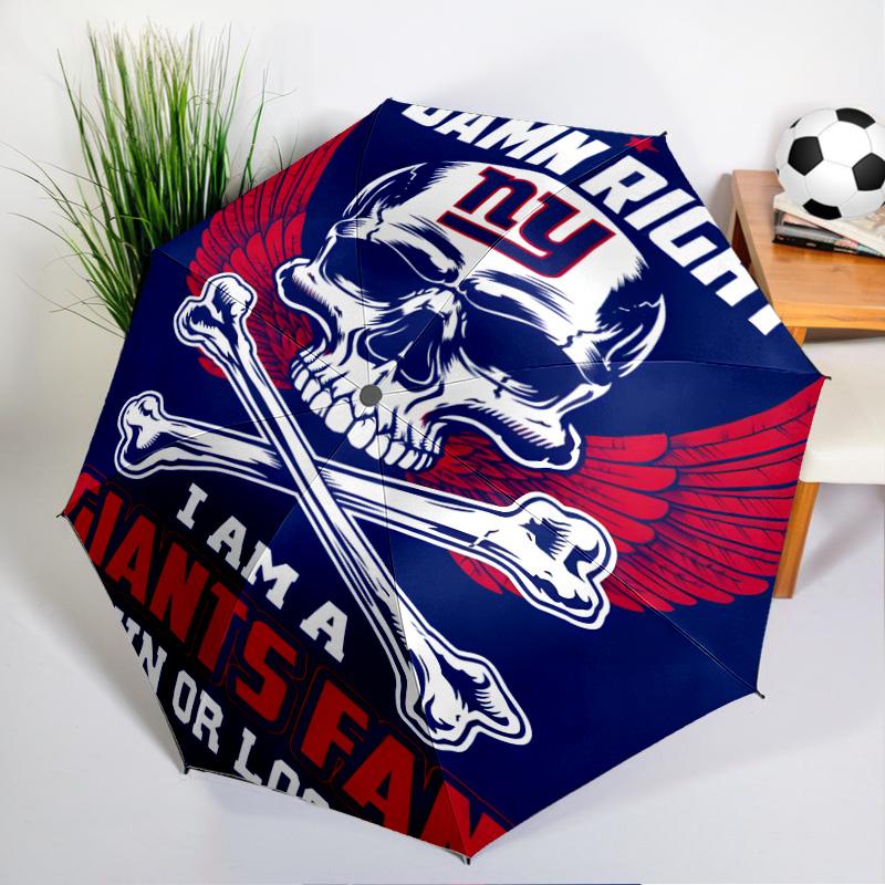 New York Giants Helmet Umbrella - Automatic Open/Close, Compact 8-Rib Lightweight Umbrella Essential for outdoorPicnic Accessory Fan Gifts