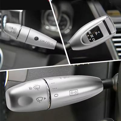 For Mercedes Benz C E S-Class W205 W213 W222 CLS CLA GLC Automotive Wiper Shifter Cruise Glitter Cover Decorative Frame Stickers