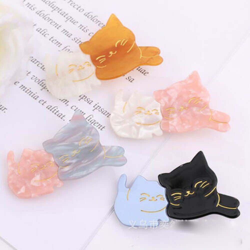 

Cute Korean Women Acetate plate Girl Cat Hair Accessories Barrette Hairpins Hair Clip