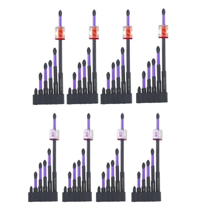 Impact Driver Bit Set Magnetic Screwdriver Bit for Efficient Screw Handling in DIY and Professional Projects