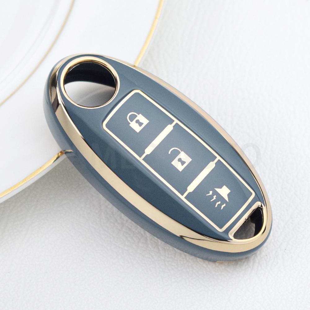 3 Buttons Protect Cover For NISSAN Maxima Altima Versa Sentra Sunny Sylphy Teana Qashqai X-Trail Juke TPU Car Key Shell Case Fob