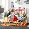 Wild Swan Folktale Flannel Blanket Super Soft Warm Cozy Blanket for Sofa Bed Office Travel All‑Season Home Decor Gift