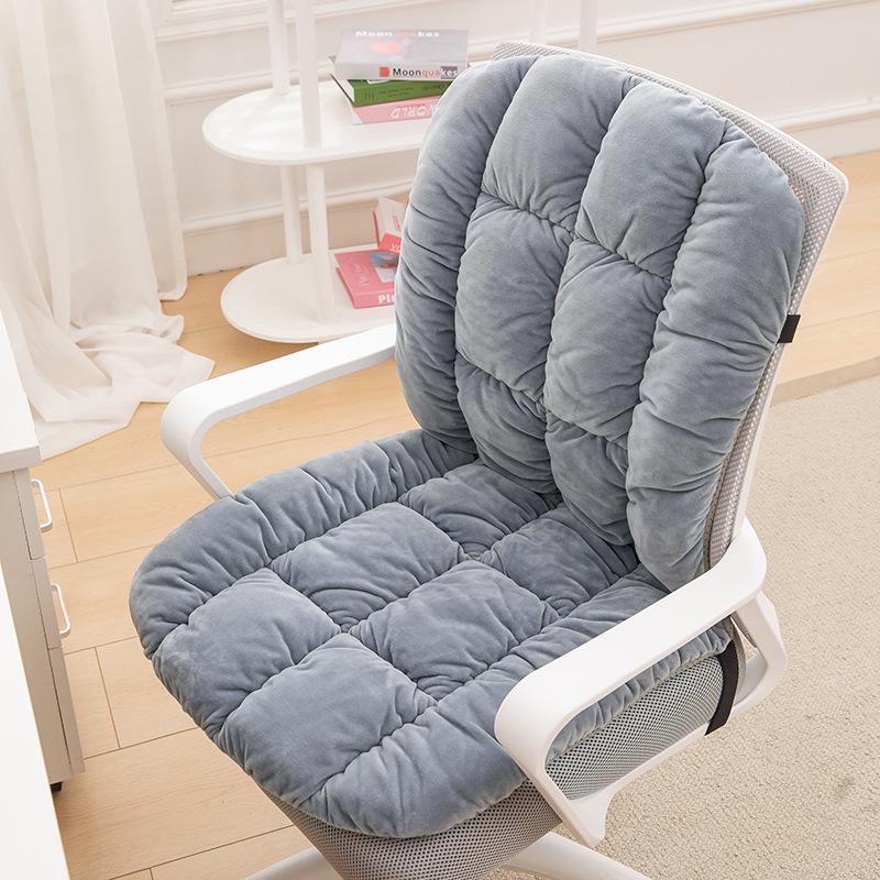 Heated Seat Cushion with Backrest and Lumbar Support for Office Chairs