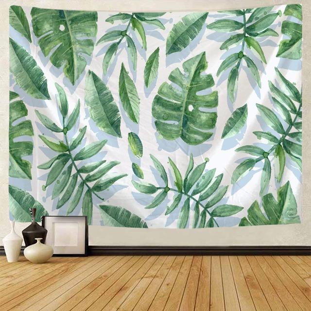 Növényi virág kárpit falra szerelhető bohém pszichedelikus trópusi állat flamingó nyomat nagy kárpit esztétikus lakberendezés