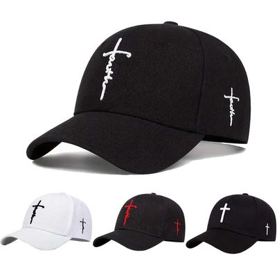 Casual Fashion  Faith Embroidery Baseball Cap Adjustable  Spring Summer Sun Hats Cotton Hat  Hip Hop Trucker Caps Snapback