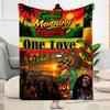 Bob Marley Reggae Legend Blanket Warmthful Decor Great For Picnics Chair Sofa For All Occasions Digital Print Ideal Gift For Birthday Valentine'S Day