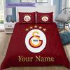 Vlastní jméno Galatasaray Pride Ložní prádlo, Sada přikrývek Povlak na přikrývku Povlak na polštář Domov Narozeninový dárek (1 * povlak na peřinu + 2 * povlak na polštář, bez jádra)