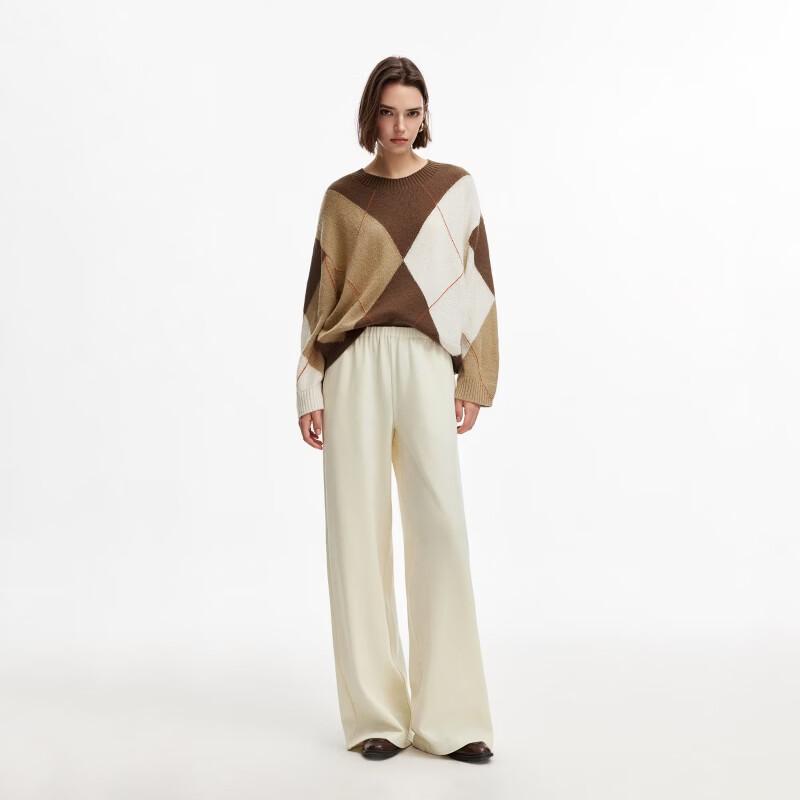Only Women's Retro Corduroy Loose Straight Casual Pants