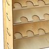 Craft Paint & Brush Organizer Rack, Holds Up To Bottles and Brushes ,