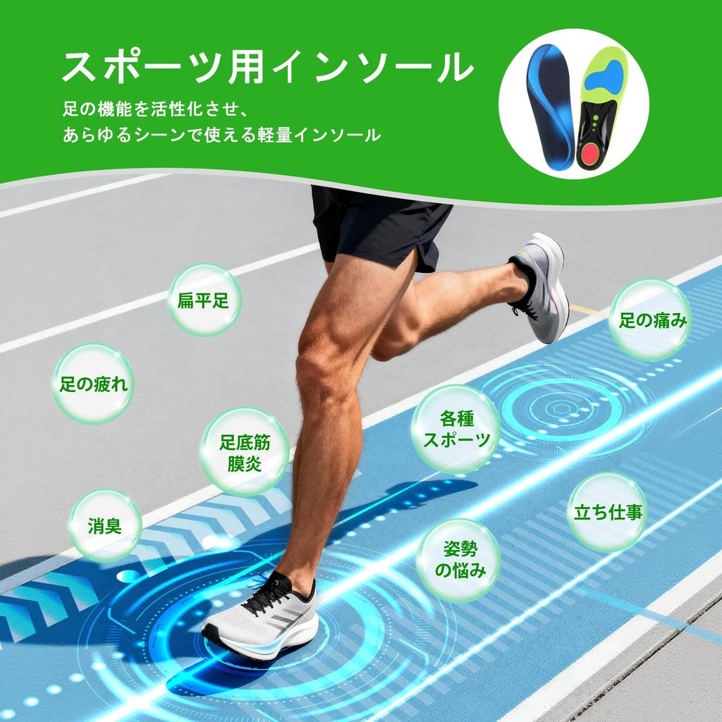 [Flat Feet Insole] Arch Support Insole for Tired Arches, Standing