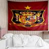 Spanish National Emblem Printed Printed Tapestry, for Bedroom,Livingroom, Dormitory, Large Wall Decor, Fabric Decor Fan Birthday Gifts