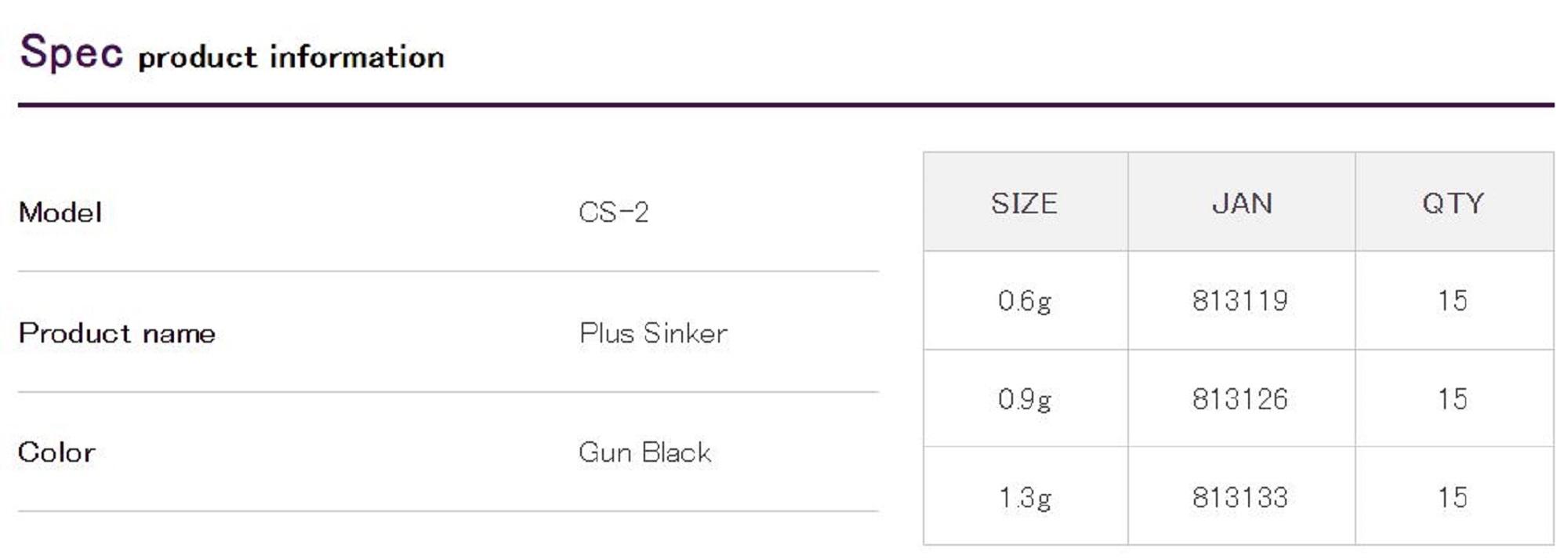 Hameçon Plombé Decoy CS-2 Plus Sinker Tuning Weight - 1/32 Oz, Lot De 15, Neuf