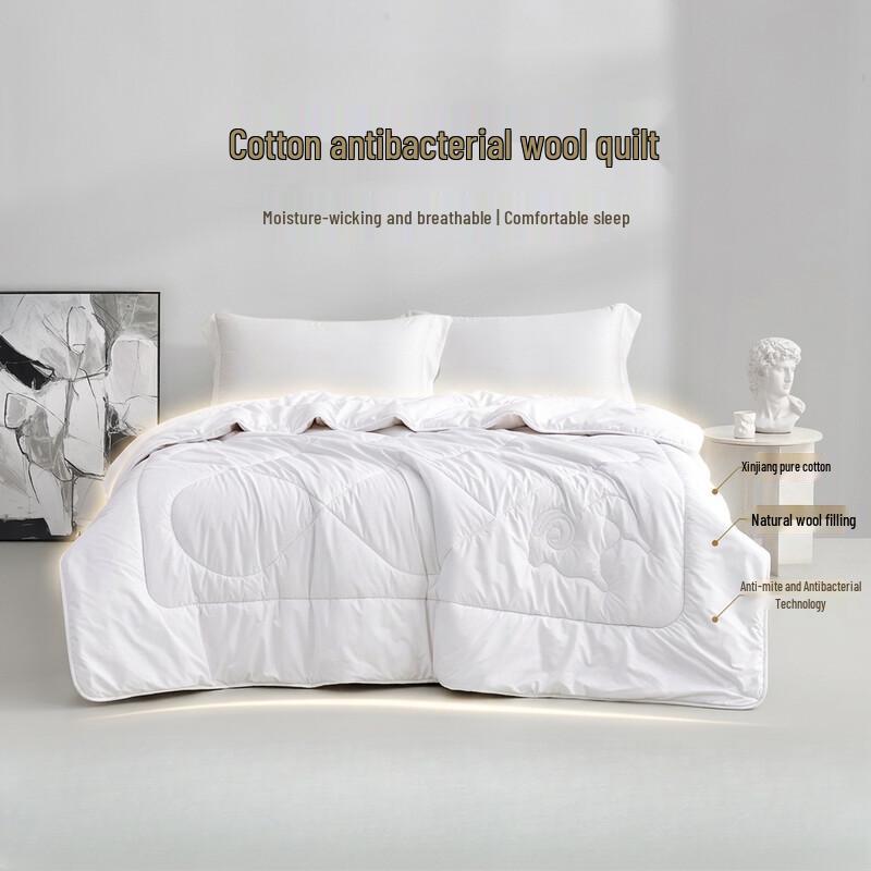 LUOLAI Deluxe Australian Wool Anti-mite Antibacterial Quilt