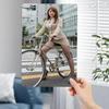 Bicycle Metal Sign Vintage Wall Art Decor Weatherproof 20x30cm Pre Drilled