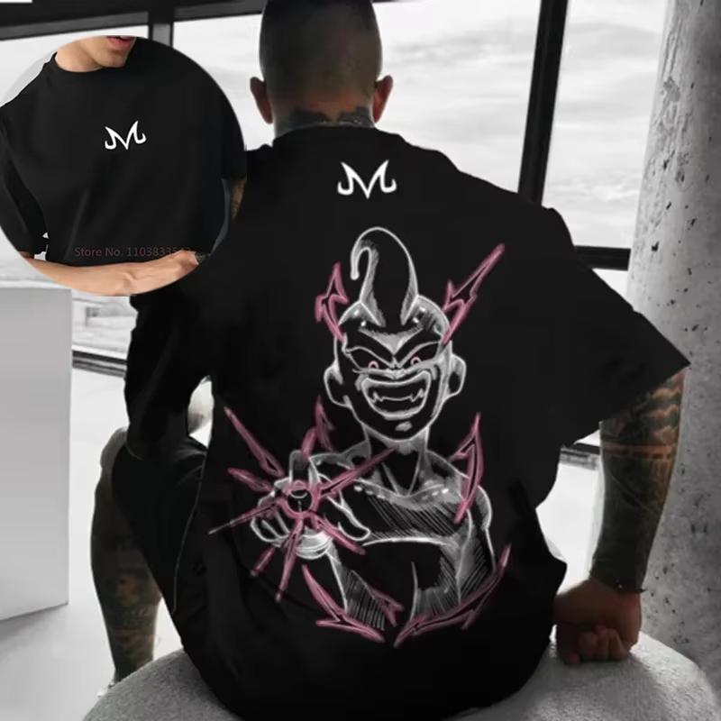 

Мужская футболка Dragon Ball Majin Buu Классическая с принтом 2025 Лето Новая Косплей Рубашка с коротким рукавом Повседневная Модная Одежда Подарки 4XL