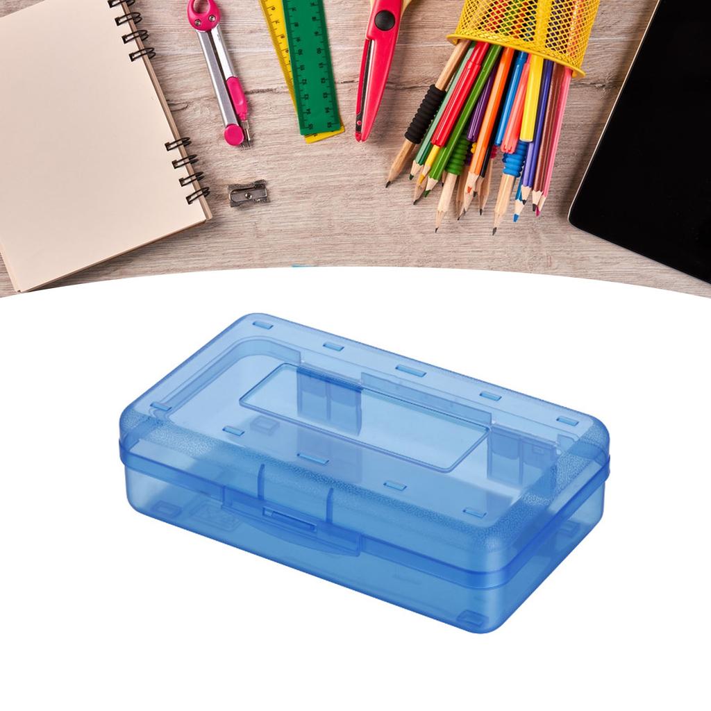 Kids Pencil Box Professional Art Student School Classroom Portable Plastic Pencil Case with Snap