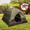 Tenda da campeggio per 4 persone Impermeabile Resistente ai raggi UV e agli agenti atmosferici Famiglia Esterno Pesca Caccia Festa Viaggio Tende a doppio strato