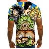 3D Fashion Dragon Ball Super Anime Super Saiyan Broli Printed Men's Casual Short Sleeve T-Shirt