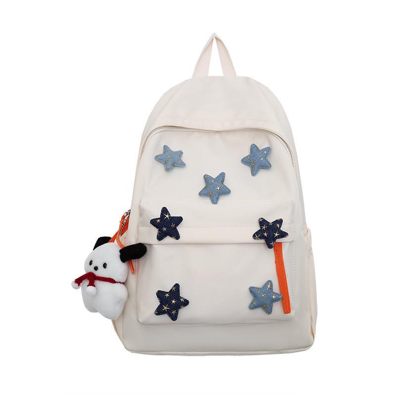Cute Japanese Style Large Nylon Star Backpack For Girls College Students