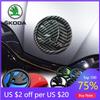 Car Sticker 2025 New 1pcs 8/9/10cm Car Emblem Badge Hood Front Rear Trunk Logo For Skoda Octavia Fabia Superb Kamiq Karoq Skoda